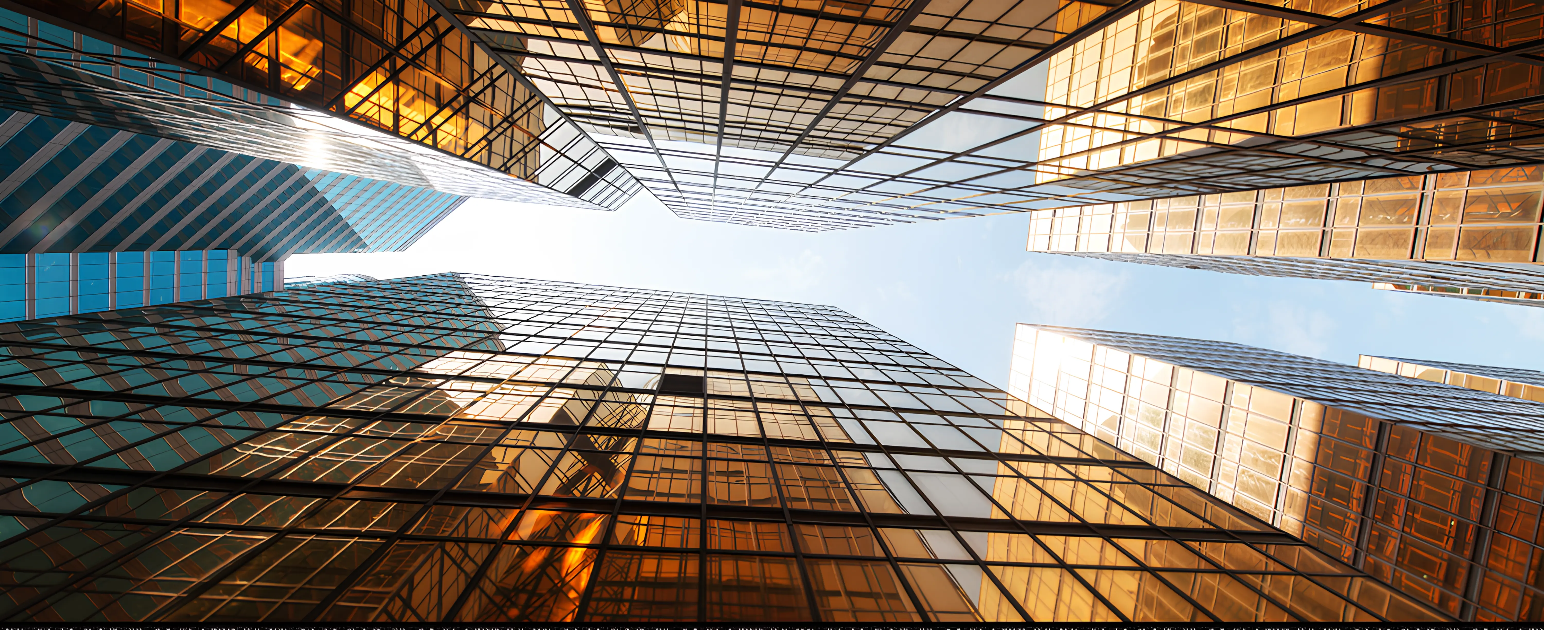 City Buildings Looking Up